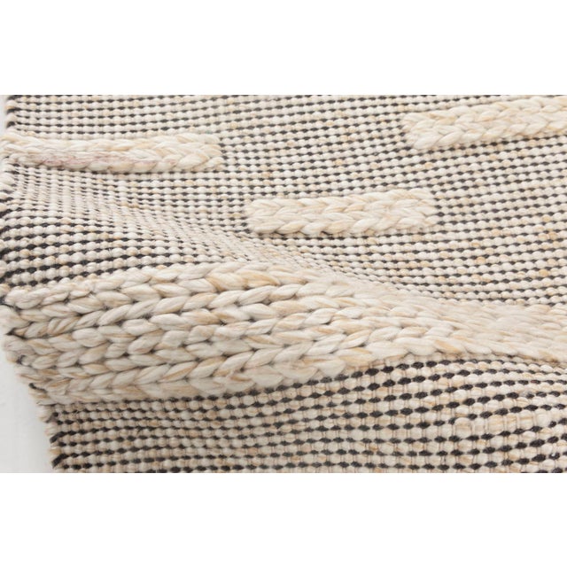Bauer Collection Geometric beige, black handmade wool by rug Doris Leslie Blau Size: 6'8" × 6'8" (203 × 203 cm) This...