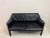 Contemporary CAB 415 Sofa in Black Leather by Mario Bellini for Cassina, 1980s For Sale - Image 3 of 18