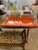 Hermès Orange Lacquered Hermes Inspired Bar Tray For Sale - Image 4 of 17