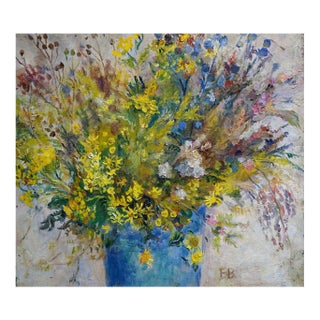 Oil Painting Flowers Volobuev Evgeny Vsevolodovich For Sale