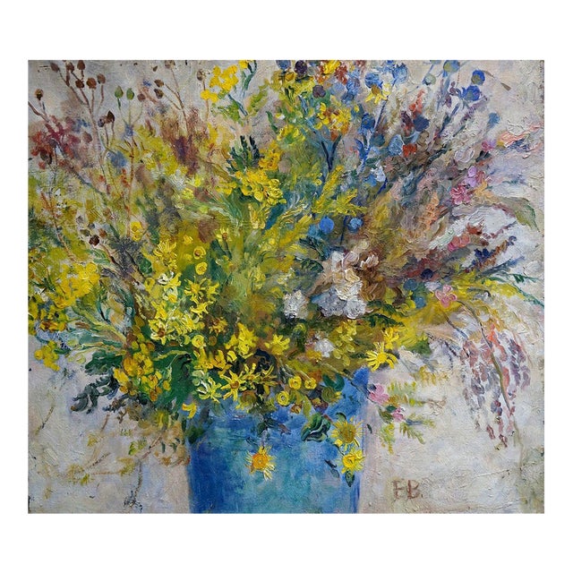 Oil Painting Flowers Volobuev Evgeny Vsevolodovich For Sale