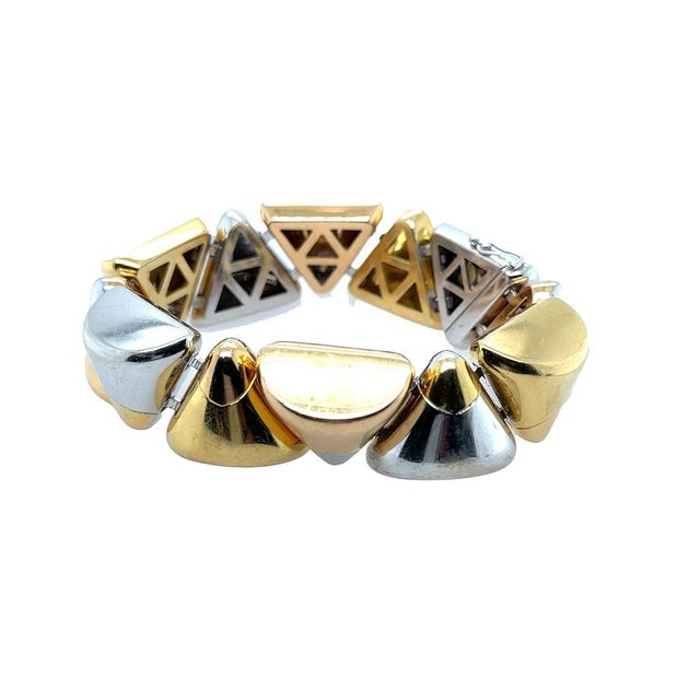 18k Gold Hersheys Kisses Bracelet For Sale - Image 4 of 5