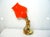 Red Lamp with Murano Glass Shade from Peill & Putzler For Sale - Image 8 of 9