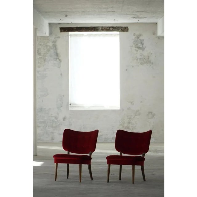 Mid-Century Swedish Vilstol 205 Armchairs by Gunnar Thalberg, 1950s, Set of 2 For Sale - Image 9 of 18