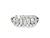 Art Deco Late 19th Century 18K White Gold Diamond Band Ring Antique Estate, Size 9 For Sale - Image 3 of 3