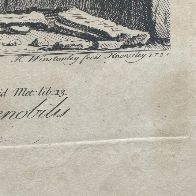 Hamlet Winstanley, Depicting the Myth of Glaucus and Scylla, 1720s, Engraving For Sale - Image 3 of 15