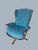 1960s Heywood-Wakefield Danish Modern Walnut Wingback Lounge Chair & Swivel Ottoman For Sale - Image 9 of 16