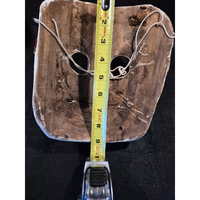 Mid 20th Century Calavera Mexican Folk Mask For Sale - Image 10 of 10