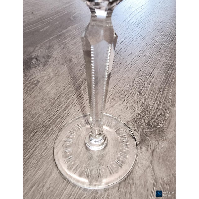 Late 20th Century 4 Nachtman Cut to Clear Colored Crystal Goblets For Sale - Image 9 of 9
