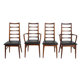 Mid-Century Modern "Lis" Ladder-Back Chairs Designed by Niels Koefoed for Koefoeds Hornslet in Denmark For Sale