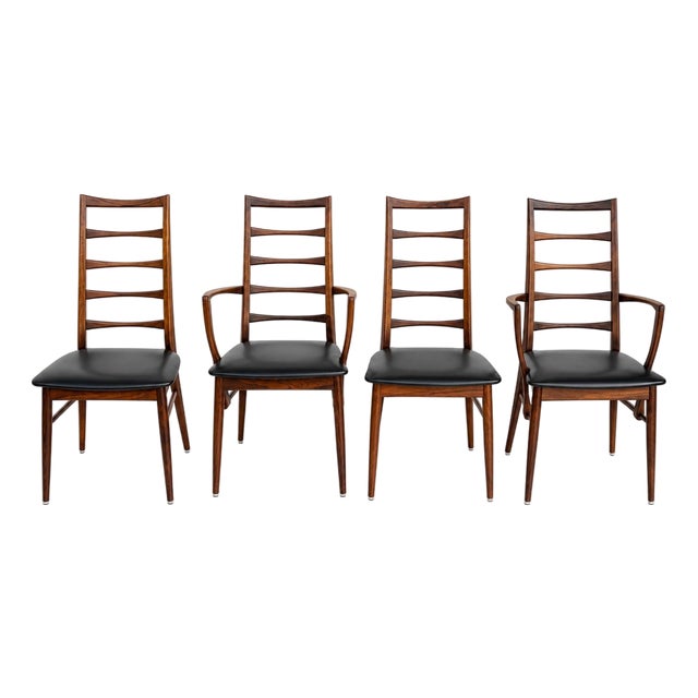 Mid-Century Modern "Lis" Ladder-Back Chairs Designed by Niels Koefoed for Koefoeds Hornslet in Denmark For Sale