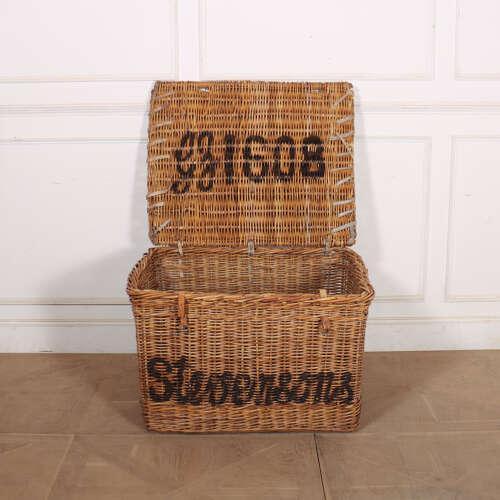 English Wicker Log Basket, 1890s For Sale - Image 9 of 10