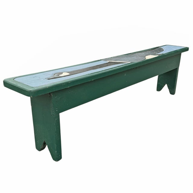 Hand-Carved Canada Goose Bench For Sale - Image 4 of 16