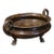 Large Antique French Neoclassical Heavy Cast Patinated Bronze Oval Jardinière / Cachepot / Planter For Sale