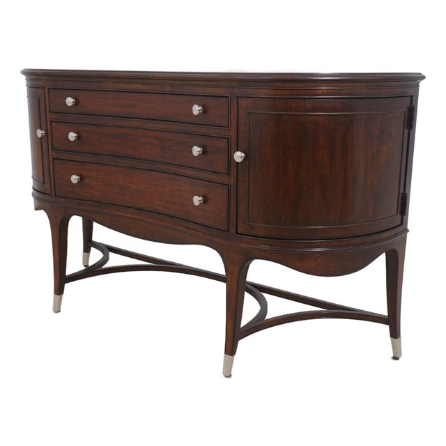 American Drew Mahogany Inlaid Server Sideboard For Sale