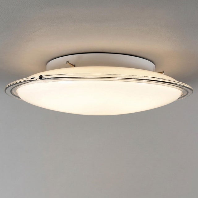 Modern Space Age Murano Glass Ceiling Lamp by Simon & Schelle, 1970s For Sale - Image 3 of 11