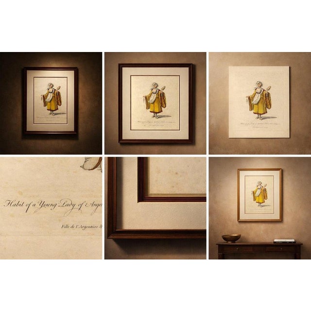 Paper Jefferys, Young Lady of Argentiera Archipelago, 1749, Print For Sale - Image 7 of 9