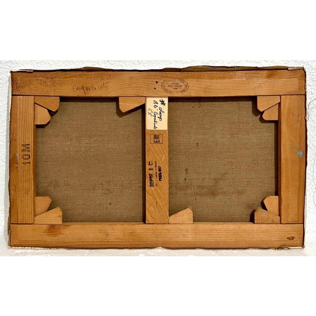 Jean Helleu, French Semi Abstract Expressionist Color Field Impasto Oil Painting Jean Helleu, c.1950's For Sale - Image 10 of 18