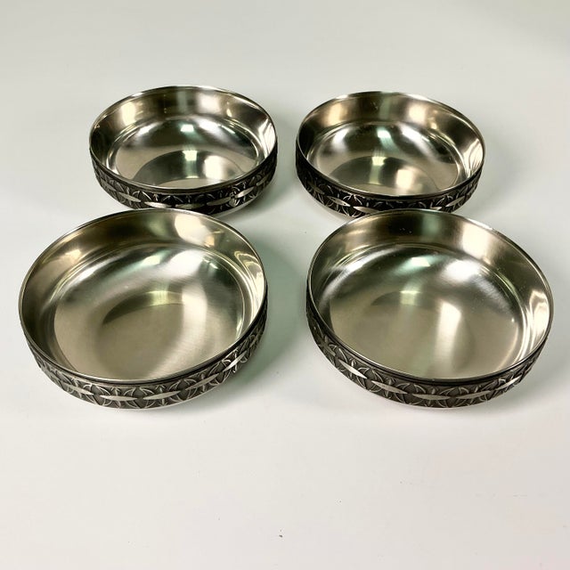 1970s Mid-Century Danish Modern Gustavia Boho Chic Swedish Salad Bowls Set - 7 Pieces For Sale - Image 12 of 18