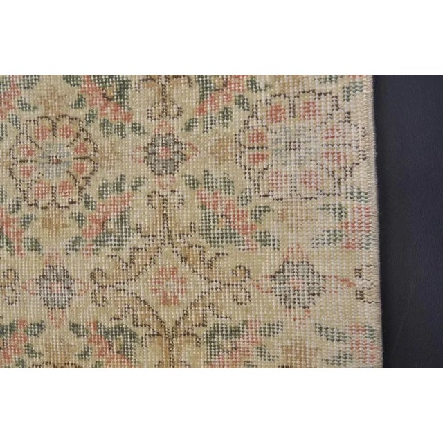 Textile Faded Oushak Rug For Sale - Image 7 of 10