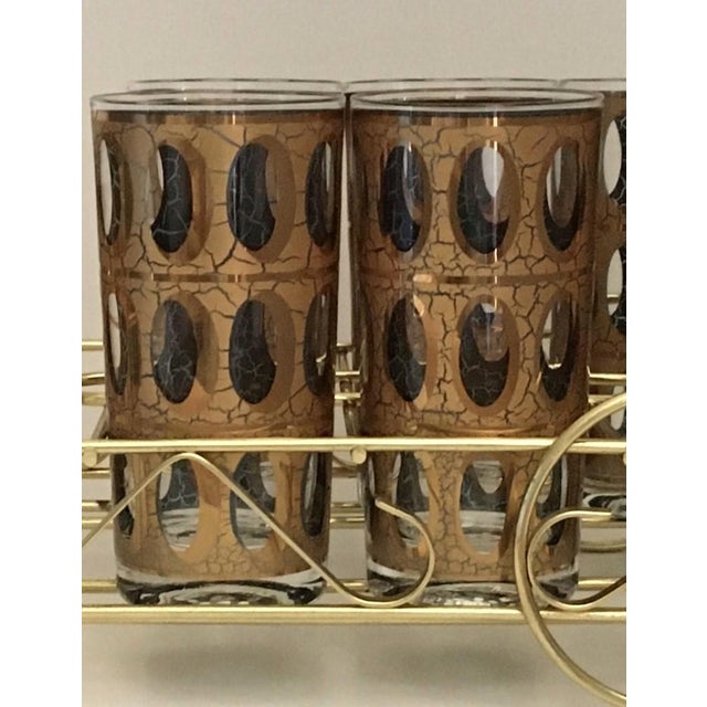 Culver Ltd. Mid-Century Modern Culver Pisa Hiball Caddy With Ice Bucket and Tongs- 9 Piece For Sale - Image 4 of 6