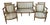 19th Century Giltwood Living Room Set, Set of 5 For Sale