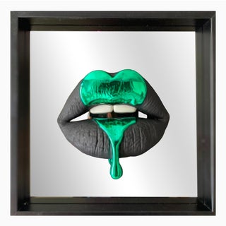 Sagrasse, I Want to Break Free, Green Heart, 2025, Resin and Marble powder For Sale
