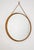 Mid-Century Modern Round Wooden Wall Mirror with Rope, 1950s For Sale - Image 9 of 15
