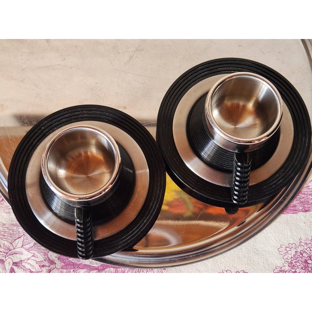 Plastic Italian Modern Espresso Cups by Carlo Giannini, 1970s, Set of 2 For Sale - Image 7 of 13