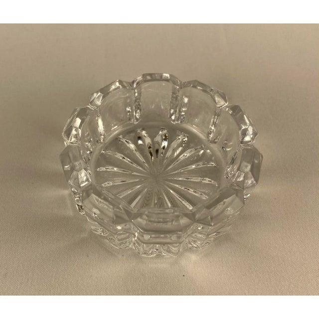 Art Deco Art Deco Style Crystal Salt and Pepper Serving Dishes by Saglier France For Sale - Image 3 of 10