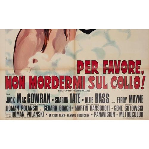 Per favore, non mordermi sul collo! / The Fearless Vampire Killers Poster, Italy, 1957 For Sale - Image 4 of 5