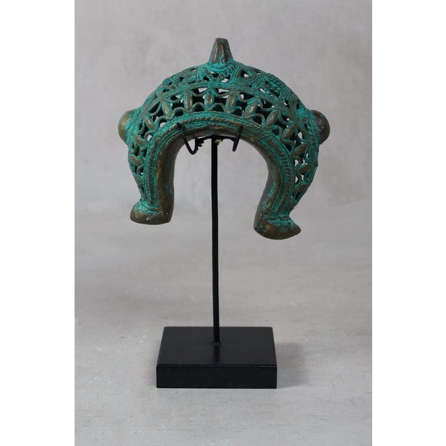 Benin Bronze Bangle on Stand For Sale - Image 3 of 6