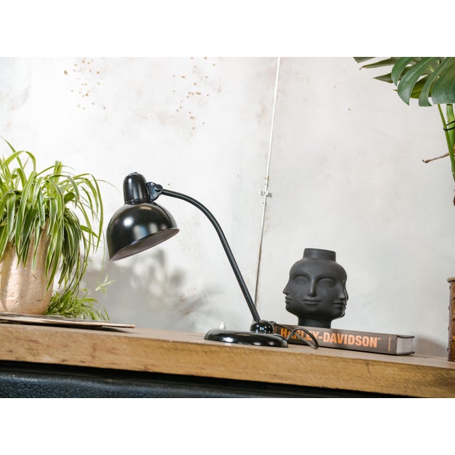 Metal Model 6556 Table Lamp by Christian Dell for Kaiser Leuchten, 1940s For Sale - Image 7 of 13