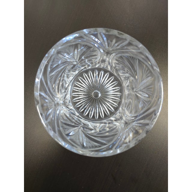 1980's Small Crystal Cannister For Sale In Sacramento - Image 6 of 7