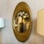 Contemporary Antique Early 20th Century Cast Zinc Metal Gilt Oval Mirror For Sale - Image 3 of 9