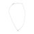 2020s Sterling Silver Bezel Set Light Blue Aquamarine and Enamel Bead Chain Necklace For Sale - Image 5 of 5