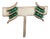 Vintage 1964 Napier Book Piece Goldtone Faux-Jade Clip Earrings- 2 Pieces For Sale