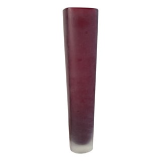 Vase in Satin-Finish Murano Glass by Nason & Moretti, 1990s For Sale