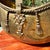 Metal Mid 20th Century Large Sold Brass Decorative Basket With Tassel Accents and Movable Handle For Sale - Image 7 of 12