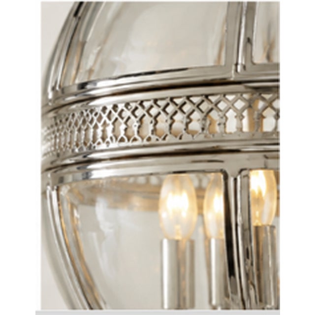Restoration Hardware Restoration Hardware Model: 19th C. Victorian Hotel Globe Pendants – a Pair For Sale - Image 4 of 4
