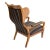 Early 19th Century Biedermeier Solid Walnut Ear / Wing Armchair For Sale - Image 4 of 7