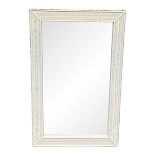Wicker Floor Mirror For Sale