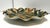 Vintage Famille Noire Hand Painted Enamel Satsuma Ware Bowl & Scalloped Edge Plate From China For Sale - Image 11 of 12