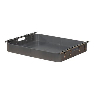 Grey Leather Tray For Sale