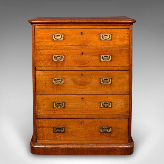 Victorian Antique Gentleman's Sporran Chest, Scottish, Sock Drawers, Victorian, Circa 1850 For Sale - Image 3 of 11