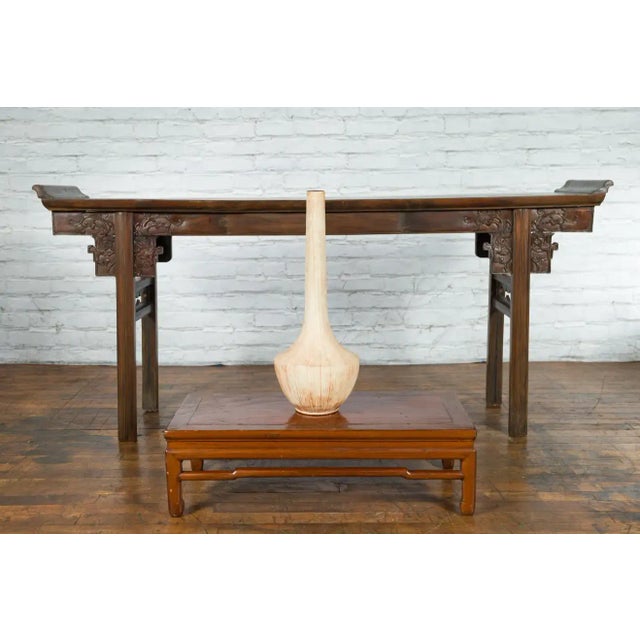 Late 20th Century Late 20th Century Northern Thai Chiang Mai White Contemporary Vase from the Prem Collection For Sale - Image 5 of 13