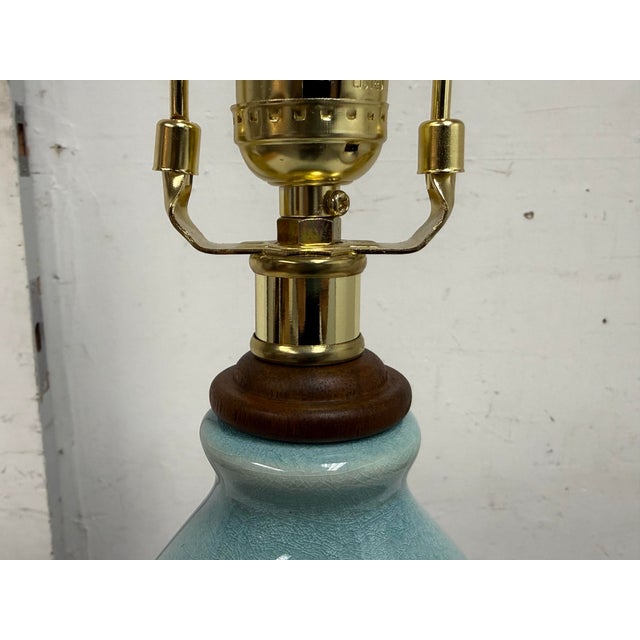Ralph Lauren Celadon Ceramic Table Lamp For Sale In San Francisco - Image 6 of 12