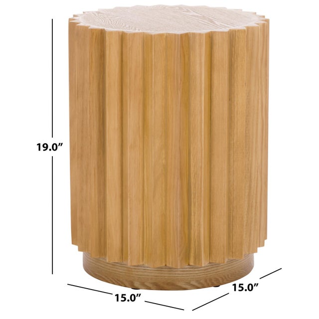The Arashi End Table in natural introduces a warm and functional accent piece crafted from wood that enhances any room....