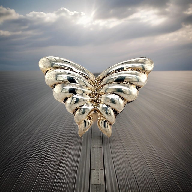 Authentic Tiffany & Co Estate Butterfly Brooch Sterling Silver 1.5" 10.3 Grams TIF344 TRUSTED SELLER SINCE 2002 PLEASE SEE...