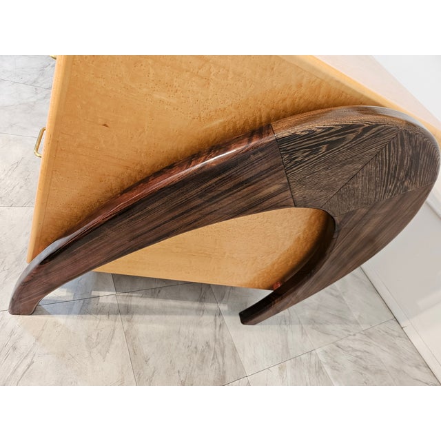 Transparent 1990s Attributed Peter Muny Desk For Sale - Image 8 of 18